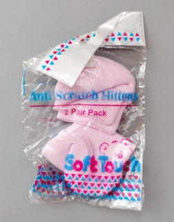 Dva páry rukaviček Soft Touch růžové
