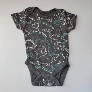 Body s dinosaury George vel. 62 antracitové