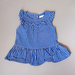 Šatová halenka Next vel. 80 modrá pruhovaná