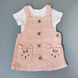 Set manšestrových šatů a body F&F + M&S  vel. 56