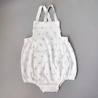 Letní overal Matalan vel. 92 bílo modrý s laclem