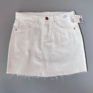 Džínová sukně H&M vel. 134 bílá