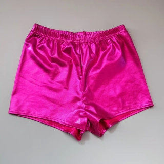 Kraťasy na taneční sporty vel. 98 růžové lesklé