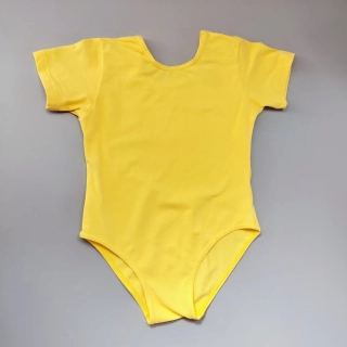 Sportovní bavlněné body Elegance vel. 7 - 8 let žluté