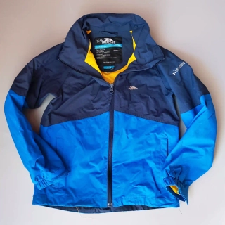 Bunda Trespass vel. 128 modrá se žlutou podšívkou