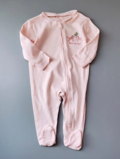 Overal Primark vel. 68 na zip světle růžový