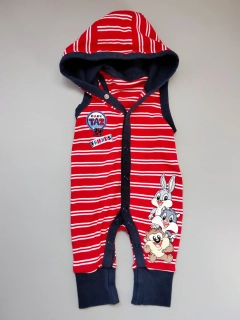 Overal bez rukávů s kapucí Looney Tunes George vel. 62 