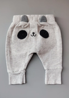 Tepláčky s pandou M&S vel. 50 šedé s pandou vzadu