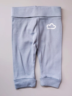 Bavlněné tepláčky M&S vel. 62 modré s mráčkem