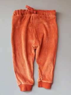 Tepláčky F&F vel. 86 rezavé žebrované