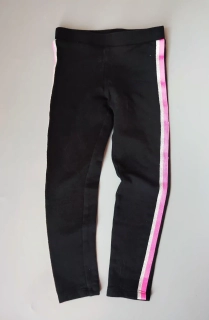 Termo legíny H&M vel. 110 černé s pruhem