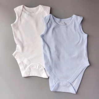 Body bez rukávů Early Days vel. 50 modré a bílé