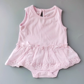 Body s krajkovou sukní Matalan vel. Newborn růžové