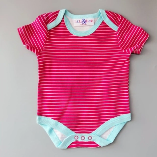 Body Lily&Jack vel. 62 červené proužkované