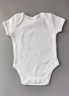 Body George vel. 62 bílé s krátkým rukávem