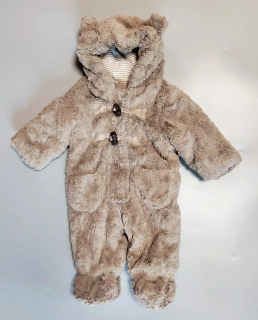 Huňatá kombinéza John Lewis vel. 62 světle hnědá