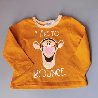 Tričko Disney vel. 62 oranžové s tygříkem