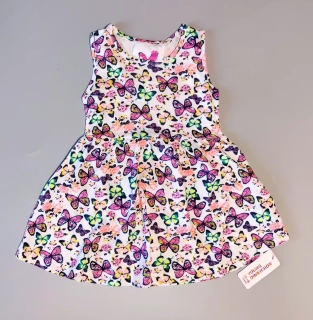 Bavlněné šaty Young Dimension vel. 98 pestré s motýlky