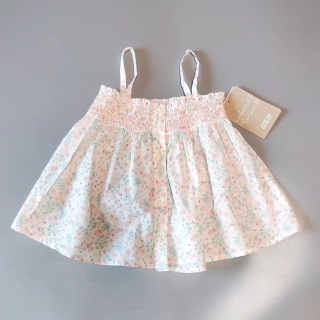 Letní volný top Mamas & Papas vel. 86 bílý květovaný