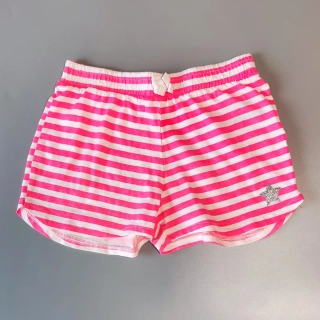 Bavlněné kraťasy Pepco vel. 122 bílorůžové pruhované