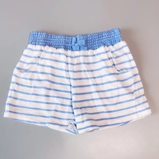 Bavlněné kraťasy Next vel. 104 modrobílé pruhované