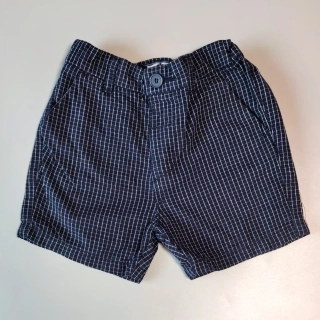 Elegantní chino kraťasy Next vel. 92 tmavě modré kostkované