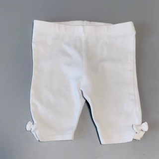 Kraťasy Next vel. 68 bílé legínové s mašličkami