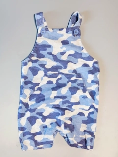 Teplákové laclové kraťasy Lullaby vel. 74 modré maskáčové