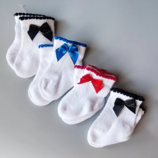 Set čtyř párů ponožek s mašličkami