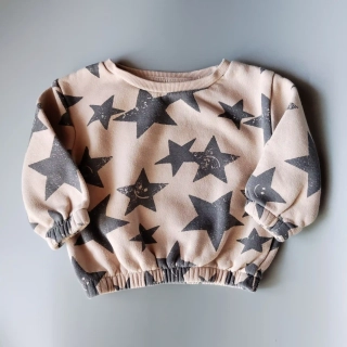 Mikina Primark vel. 80 béžová s hvězdami