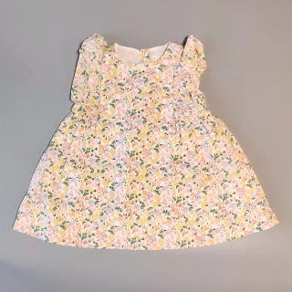 Plátěné letní šaty M&S vel. 62 květované