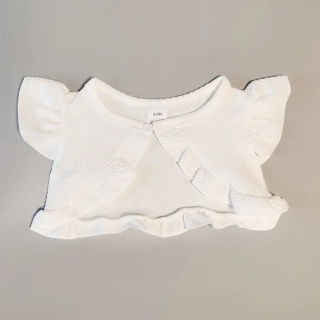 Bolerko vel. 68 bílé s volánky