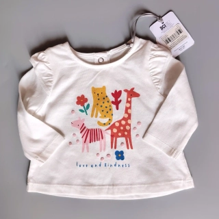 Tričko Tu vel. 56 bílé se zvířátky