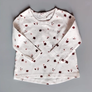 Tričko la Redoute vel. 62 bílé s listy