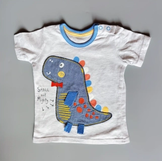 Tričko s dinosaurem vel. cca 6 měsíců šedé