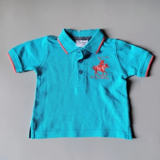 Polo tričko Babytown vel. 74 modré s koněm