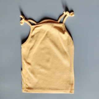 Žebrované tílko George vel. 128 meruňkové