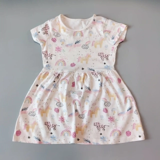 Bavlněné šaty George vel. 98 světlé s obrázky