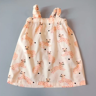 Šaty H&M vel. 74 žluté s kočkami