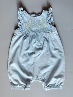 Letní overal z lehké džínoviny Mothercare vel. 92 světle modrý