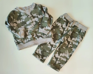 Tepláková souprava M&Co vel. 68 zelená army