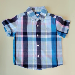 Košile Bluezoo vel. 86 modrá kostkovaná