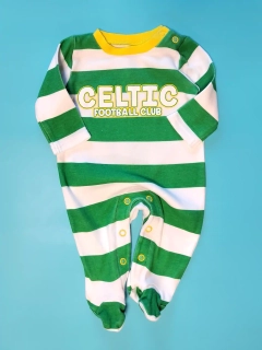 Fotbalový overal Celtic vel. Newborn zelenobílý pruhovaný