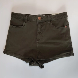 Džínové kraťasy TopShop Moto vel. M / W28 khaki