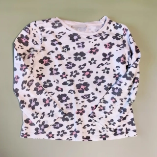 Tričko Matalan vel. 116 krémové vzorované 