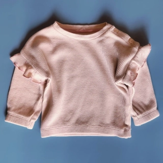 Top Matalan vel. 62 světle růžový oversize vaflový