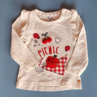 Tričko Mothercare vel. 74 krémové s obrázkem