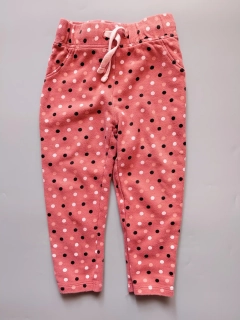 Tepláky Lupilu vel. 92 růžové puntíkované biobavlna