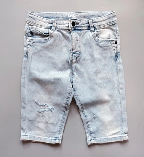 Džínové kraťasy Primark vel. 152 světle modré skinny