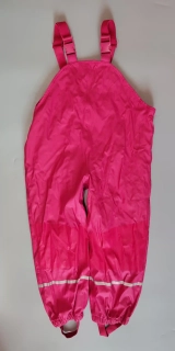 Nepromokavé kalhoty Lupilu s fleecovou podšívkou vel. 116 tmavě růžové